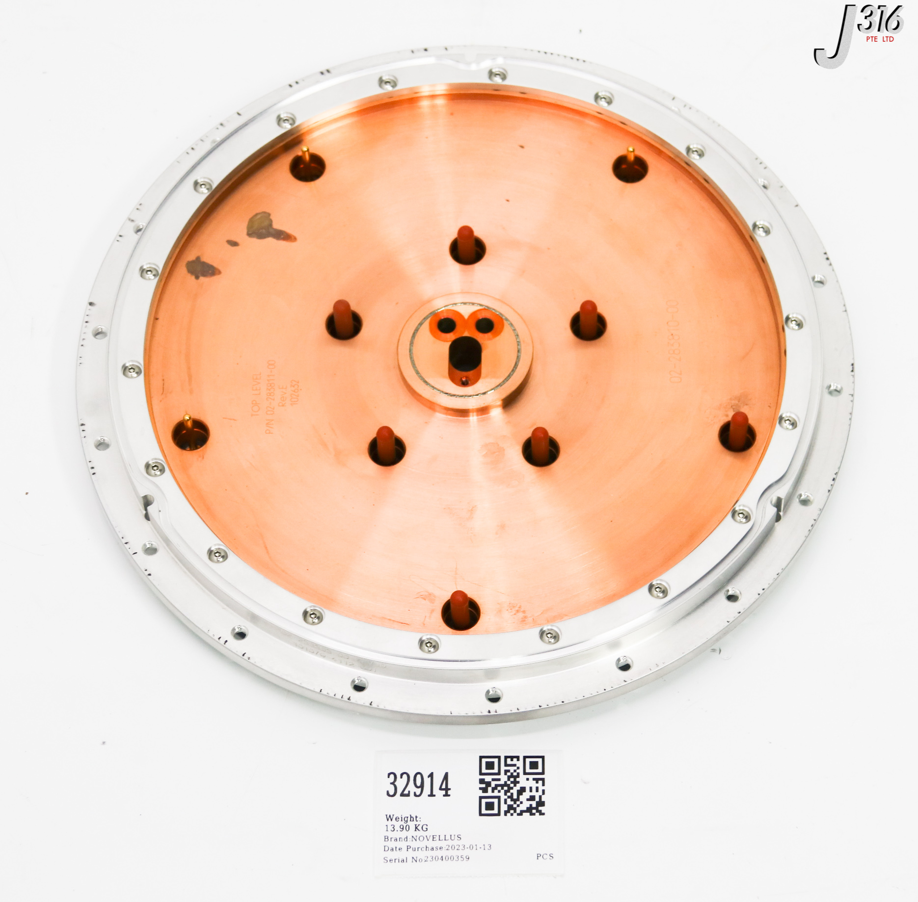 ルー！ 32914 NOVELLUS ESC, 300MM SPEED HDP, 02-283810-00 02-283811-00 02